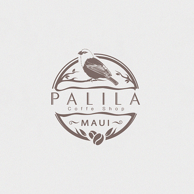 Palila bird bird logo brunches coffee coffee bean coffee beans coffee logo coffee shop logo logo logodesign logotype maui palila tree