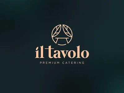 il tavolo Logo Design catering service food food logo logo logo design logo design branding logo designs redesign restaurant logo