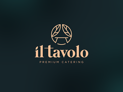 il tavolo Logo Design catering service food food logo logo logo design logo design branding logo designs redesign restaurant logo