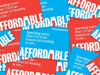 Housing 4 Lincoln brand community graphic design identity nonprofit social media