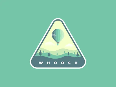 Hot Air Balloon Logo badge balloon balloon logo dailylogochallenge hot air balloon illustration landscape logo logodesign logotype