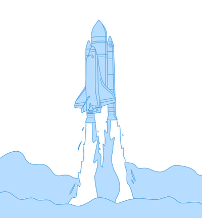 ROCKETSHIP 2 adobe art branding design draw drawing graphic graphic design illustration minimal rocket vector web