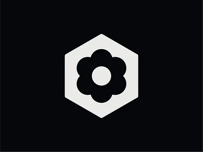 Flower Box Logo abstract logo brand identity branding florist logo flower flower logo gardening logo hexagon logo logo logo design logo designer logotype startup logo tech logo