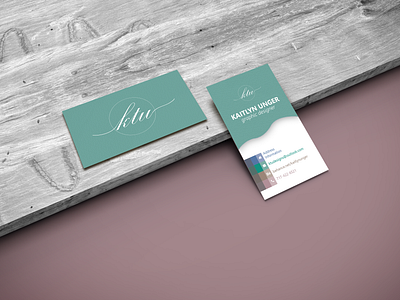 Business Cards on Wooden Plank adobe illustrator adobe photoshop branding design logo