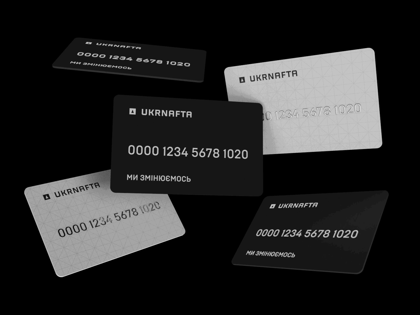Credit cards animation black c4d card credit card grid