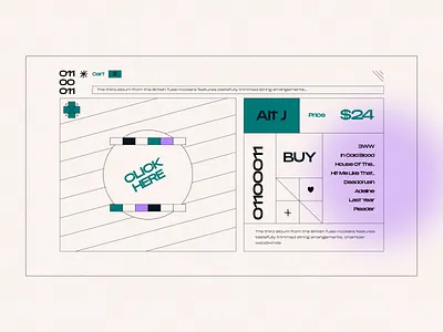 Layout #5 / Relaxer album alt j animation burger menu buy cart color design music relaxer ui ux vector web