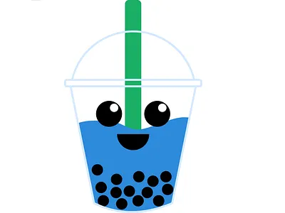 Bubble Tea affinity designer boba bubble tea design graphic illustration illustration art
