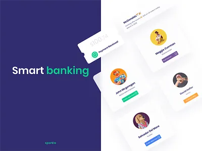 The Sparkle Banking app ui kit app bank kit mobile mobile ui