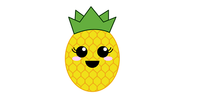 All Smiles and Pineapples affinity designer design graphic illustration illustration art pineapple