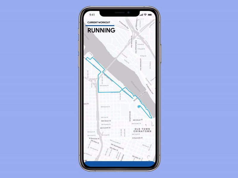 Daily UI :: 020 - Location Tracker app ui dailyui dailyui020 dailyuichallenge figma fitness app location tracker training