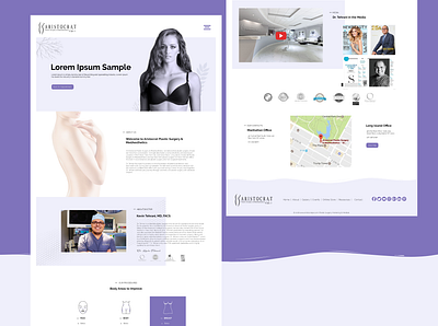 Cosmetic Surgery Webpage adobe xd art branding design minimal photoshop typogaphy ui web website xd design