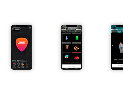 Lost & Sound App app app design dark festival interface location music ui ux