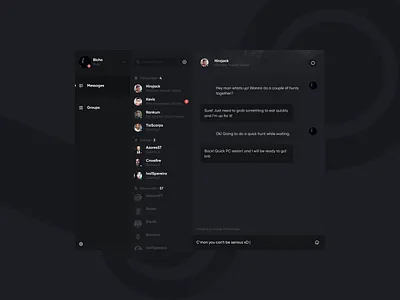 Daily UI Challenge #013 - Direct Messaging 100daychallenge chat app chatting clean dailyui interface messages steam ui videogame videogames web design website