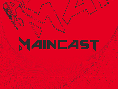 maincast logo typeface & identity used and unused 2019 branding broadcast csgo design dota2 esports key art keyimage letters logo typography