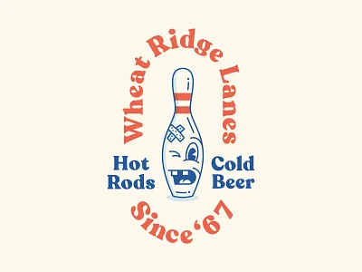 Wheaty Lanes bowling bowling league bowling pin character logo