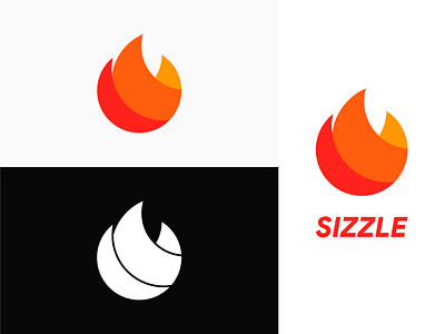 Sizzle Logo Branding branding branding identity concept dailylogochallenge dribbble fire fire logo flame flame logo flat letter logo logodesign modern red sizzle sizzle brand identity symbol vector yellow