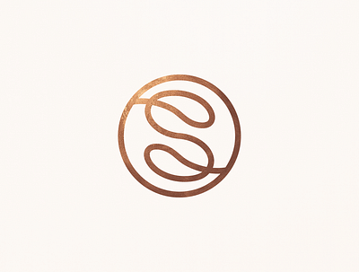 S + coffee beans coffee coffee cup coffeebeans coffeemonogram coffeeshop creative logo mark minimal monogram simple symbol