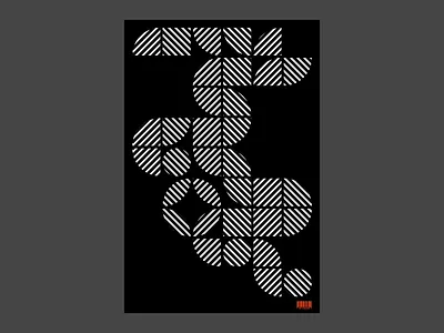Grids and lines illustration poster a day poster design typography poster