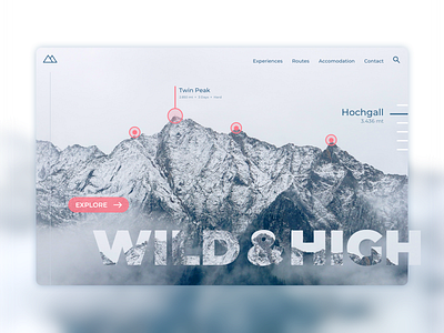 Travel landing page adventure design landingpage ui ux website concept