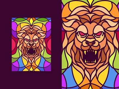 Lion Roar animal apparel clothing lion merchandise vector vector illustration
