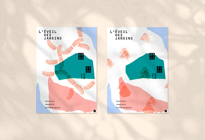L'éveil des Jardins branding design illustration logo typography