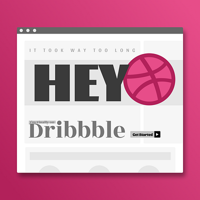 Dribbble Debbbut design flat ux web web design