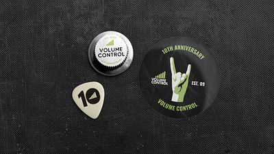 Volume Control Merch badge belfast guitar merchandise northern ireland plectrum rock sticker