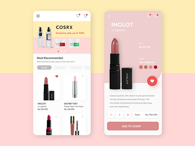 Beauty Shop App beauty product mobile design shop uidesign uiux