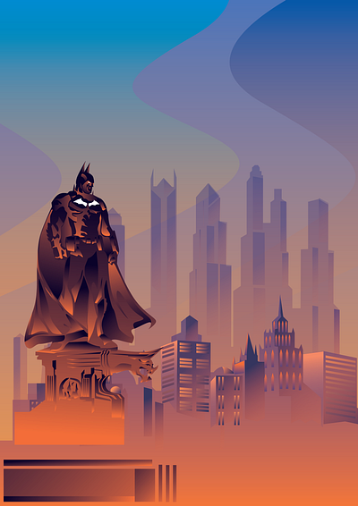 The Batman design digital 2d digitalartist illustraion illustration ui ux vector vector art vector artwork