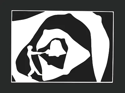 For Whom The Bell Tolls bell bells bellson blackandwhite boy concentric eccentric gong hammer handmade illustration repetion ringing shapes vector vibes