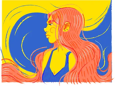 GIRL&WIND adobe illustrator design illustration vector