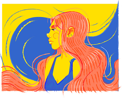 GIRL&WIND adobe illustrator design illustration vector