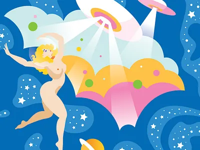 Space Babe design illustration pattern sci fi space vector woman