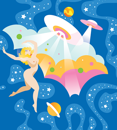 Space Babe design illustration pattern sci fi space vector woman