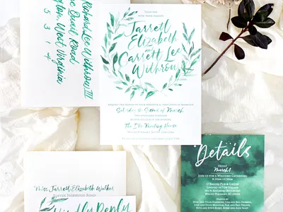 Kelly Green Brush Lettering brush lettering handlettering invitation design invitations lettering typography watercolor