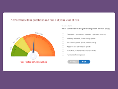 Risk Calculator for Shipping Insurance Quotation mobile app photoshop risk calculator user experience wireframe