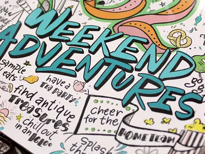 Northern VA Mag Cover brush lettering handlettering icons illustration lettering procreate typography