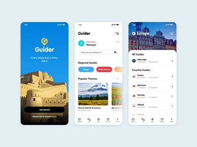 Guide app design app app design branding design logo mock ui user userinterface ux