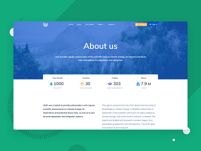 About page for nonprofit environmental organisations bootstrap bootstrap 4 bootstrap template bootstrap4 clean climate change environment environment design environmental environmental design green leaf modern nonprofit nonprofits theme themesberg