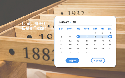 DailyUI080 - Date Picker calendar daily 100 challenge dailyui080 dailyui80 date date picker datepicker