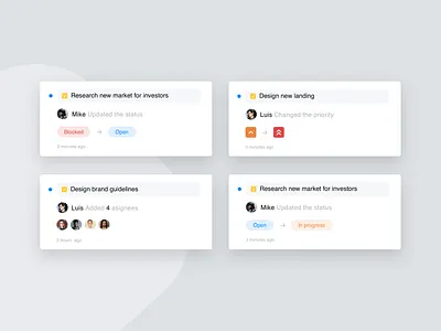 Project Management Tool - Cards design exploration card design design exploration designinspiration pm project management tool project managment uidesign ux ux design uxui