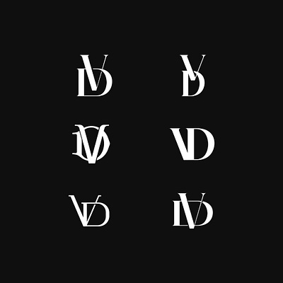 VD exploration black design logo logotype mark monogram symbol vd