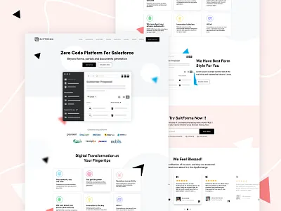 Homepage Design for SuitForma black branding design flat design homepage illustration landing page landingpage landingpagedesign main page professional design ui ui design ux ux design ux research website website design website designer website designing