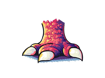 the claw character design design digital art dinosaurs illustration