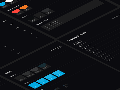 Dark Theme Style Guide dark mode dark theme design system mobile style guide