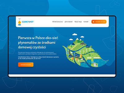 Cosmetomat design landing page stylo ui ux web website