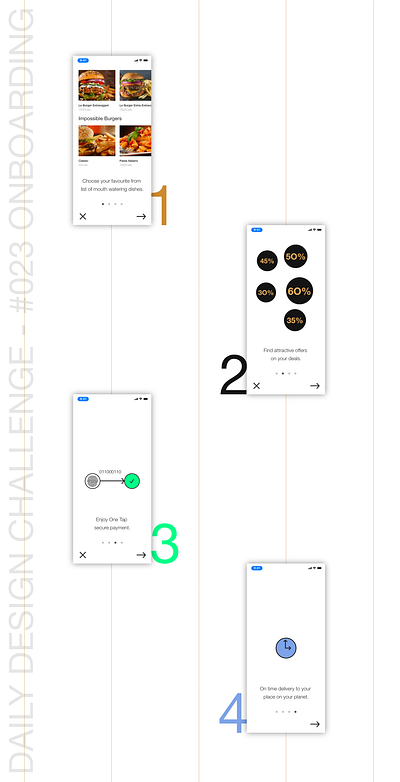 Daily Design Challenge #023 Onboarding awareness customer experience dailyui features page minimalistic mobile ui onboarding onboarding ui value