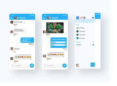 Messaging App messenger app mobile app mobile app design mobile ui ui design