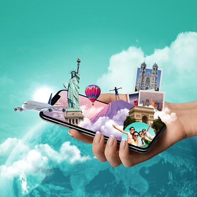 Travel City animated branding facebook facebook cover gif graphic design instagram motion poster print design social app social media social network travel travel agency ui