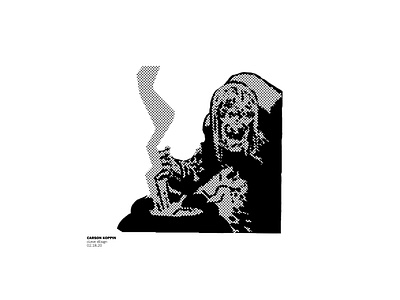 WITCH 01 cleveism contrast daily poster dailyposter design flat graphic graphic design graphicdesign halftone halftones monochrome pixel sample simple witch witchcraft witcher witches witchy